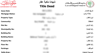 Everything You Need to Know About Title Deeds in Dubai